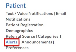 Manage Patient Alerts