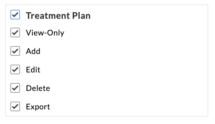 Manage Treatment Plans