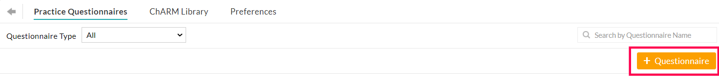 New Questionnaire Option