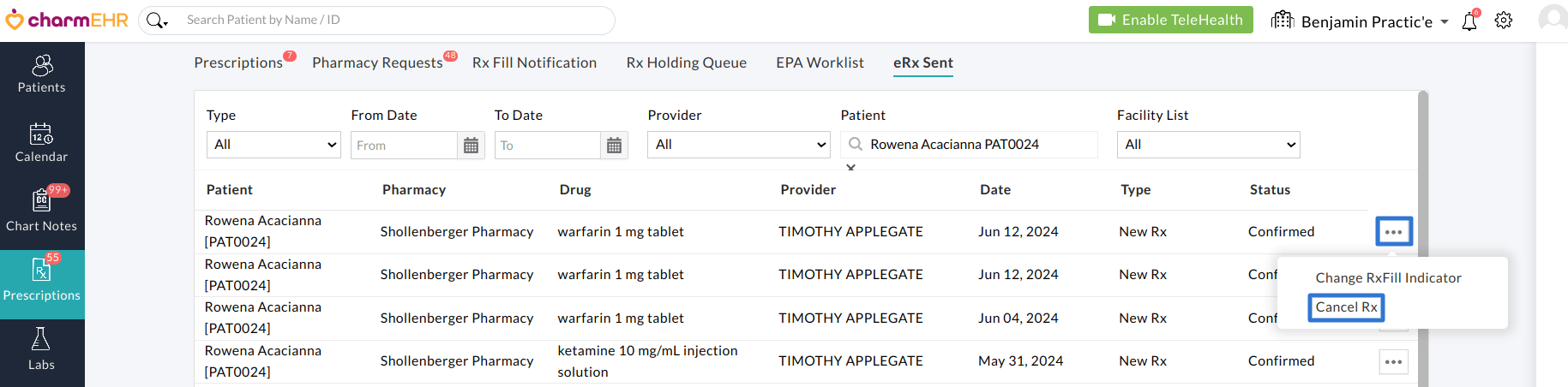 Cancel Rx Prescriptions