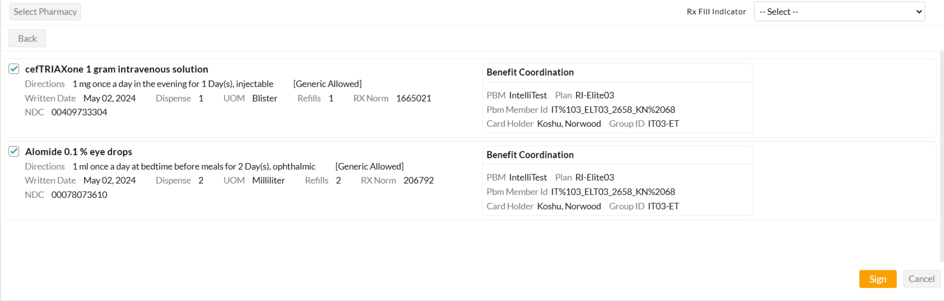 Sign the Prescription