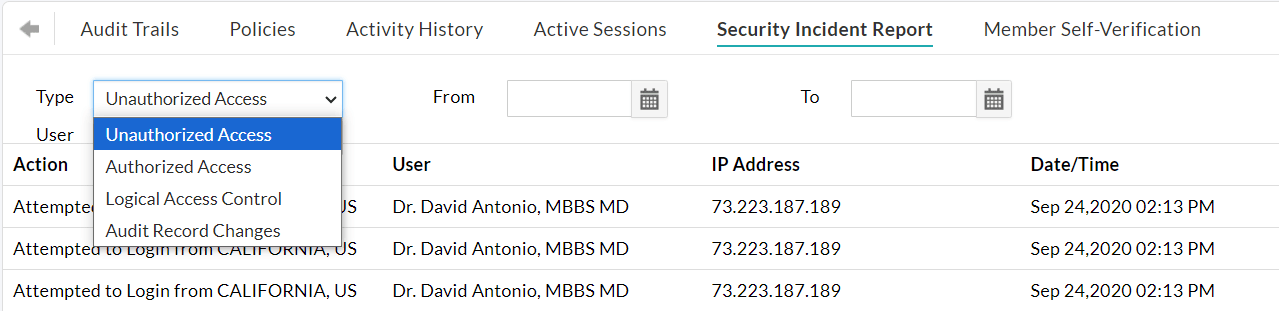 Monitor Security Incidents