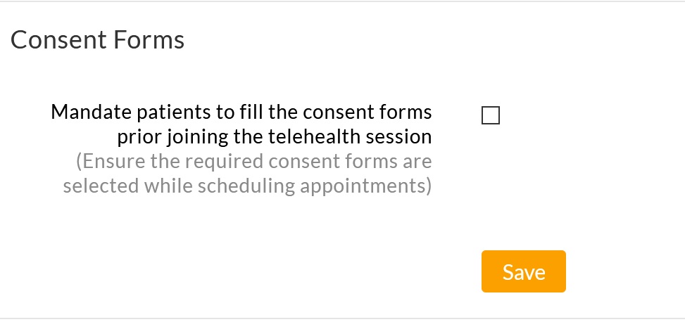 TeleHealth Consent Form Mandate