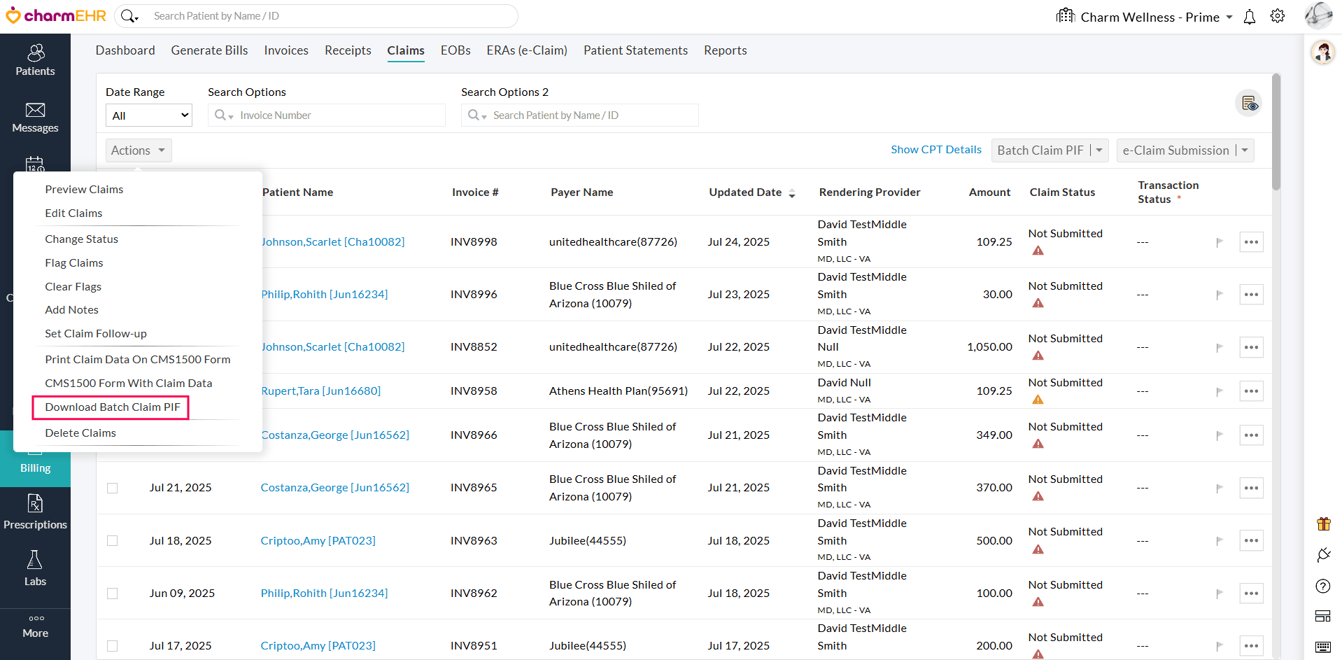 Download Batch Claim PIF Option