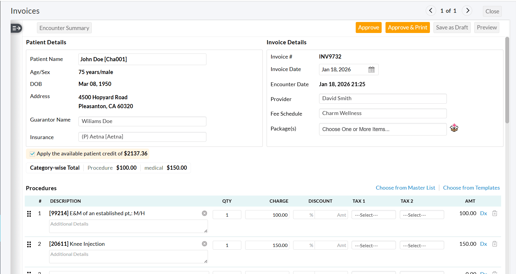 Generate Single Invoice Generate Single Invoice