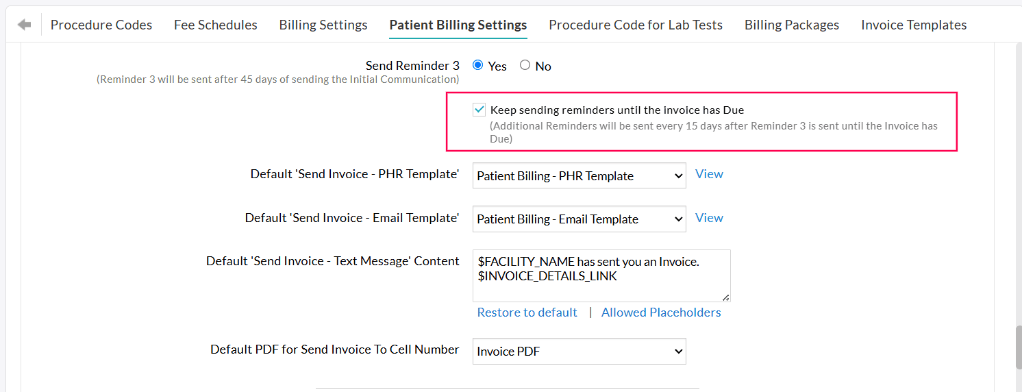 Keep Sending Reminders