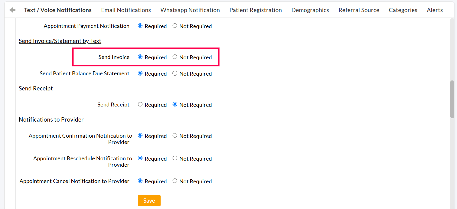 Send Invoice by Text