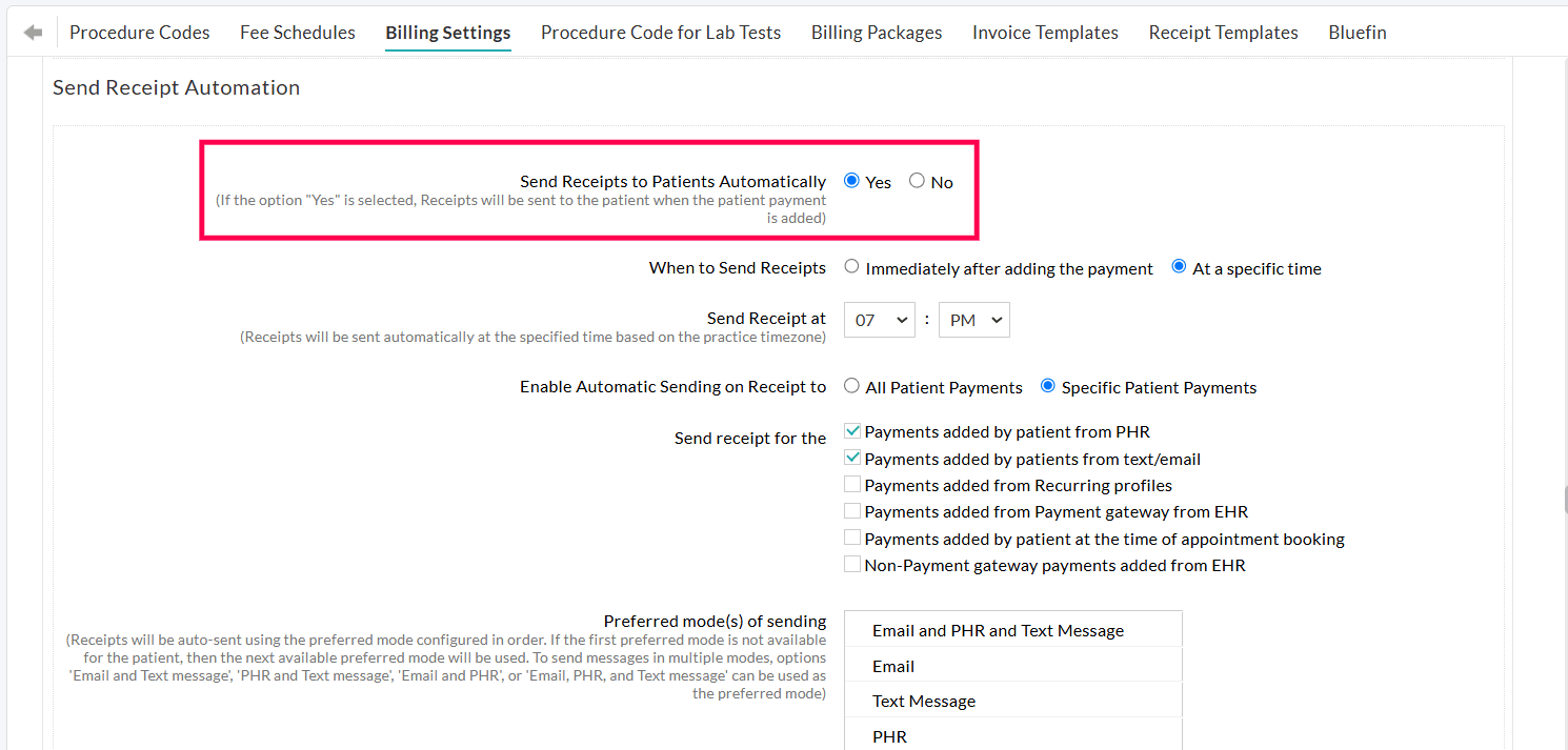 Send Receipt Automation