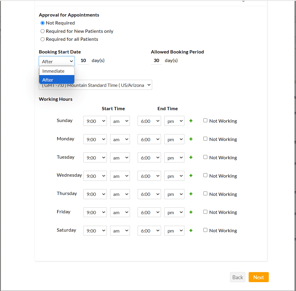 Approval for Appointments