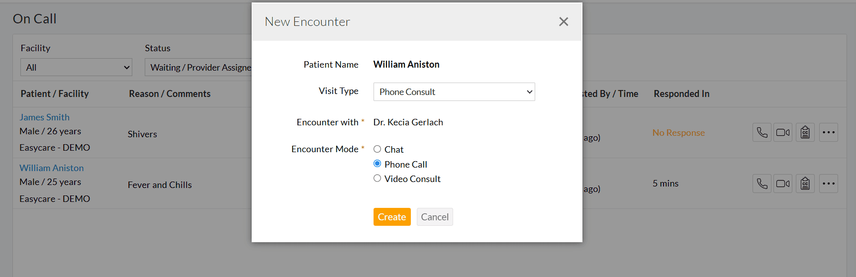 New Encounter from On Call