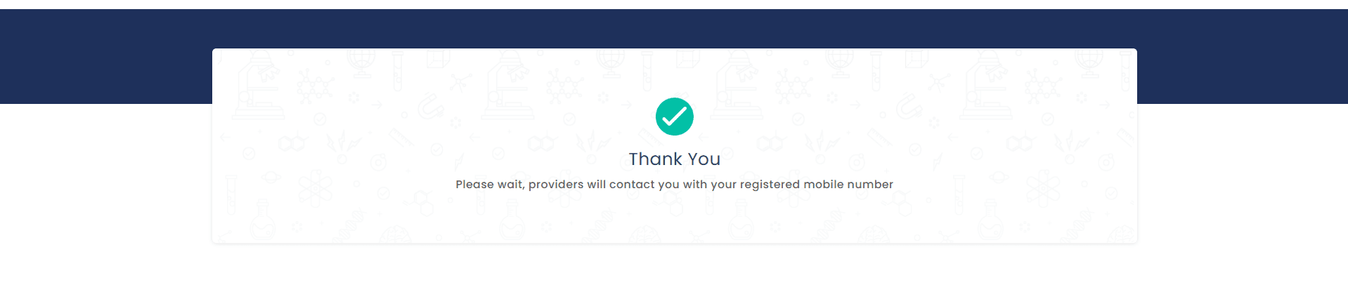 Thankyou Message in On-Call