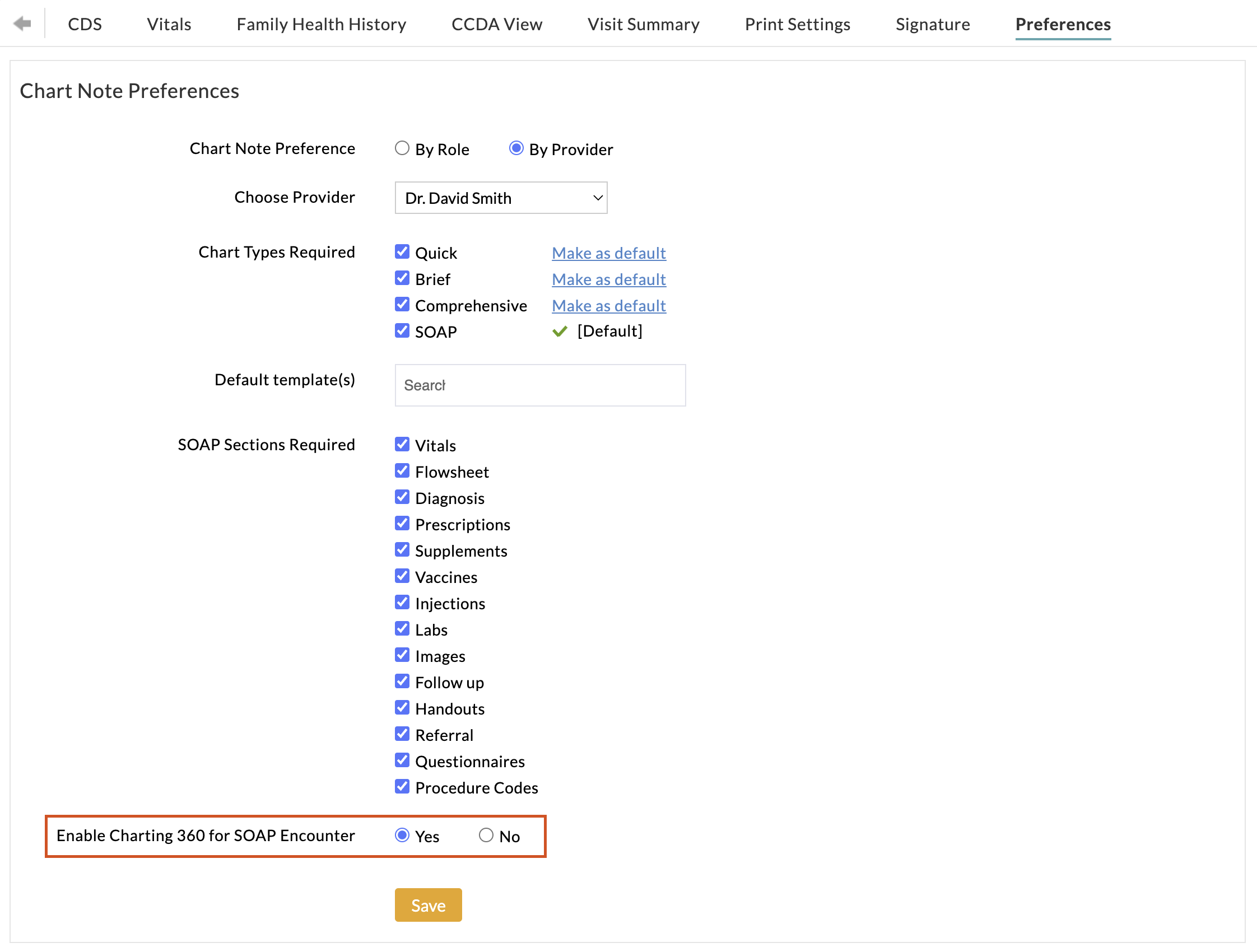 Encounter Preferences Encounter Preferences