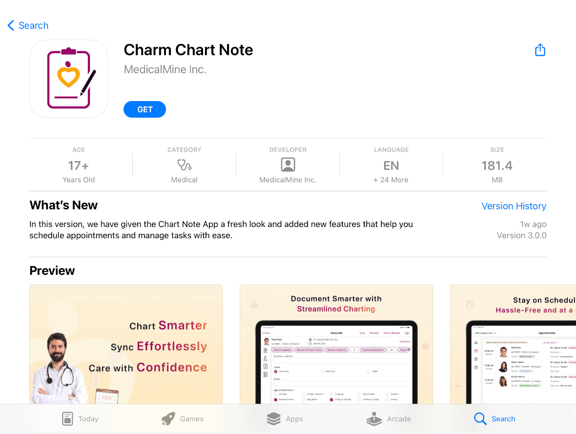 Charm Chart Note App Pay Store
