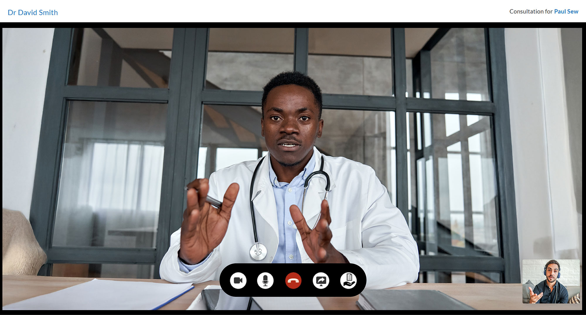 Patient View from Charm Integrated Video